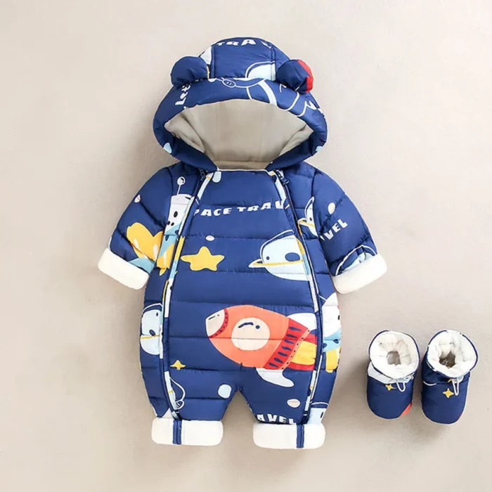 Children Autumn Winter Overall For Infant Down Cotton Thicken