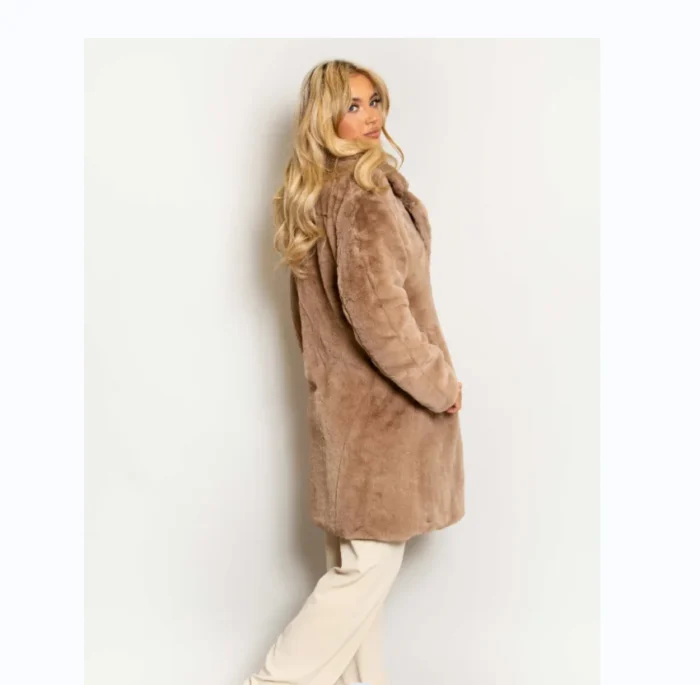 2023 New Ladies Fur Coat Faux Fur Long Coat Winter Warm - Image 4