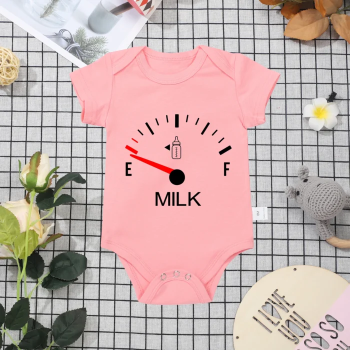 Hot White Cotton Baby Onesie Minimalist Print Top Sell - Image 2