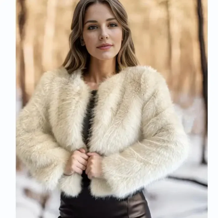 Women's Imitation Mink Fur Jacket, Winter Warm Jacket, Fashion and Leisure - Image 5