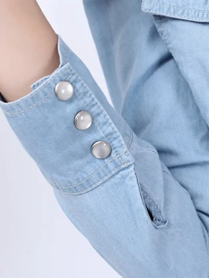 Autumn 2023 New Denim Shirts And Blouse For Women - Image 6