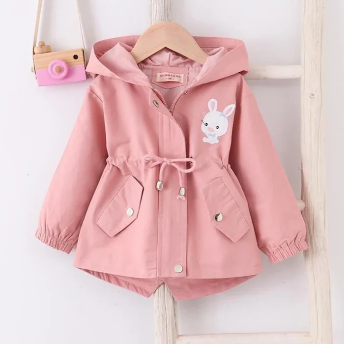 1-7 Years Baby Girls Jacket Spring And Autumn Casual Windbreaker Kids Outerwear