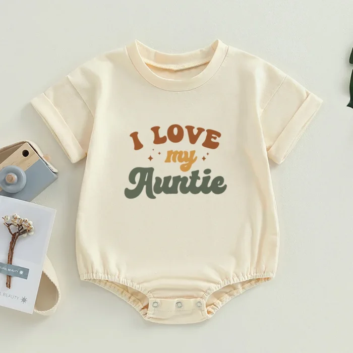 Auntie's Little Bestie Bubble Romper Newborn Baby - Image 2