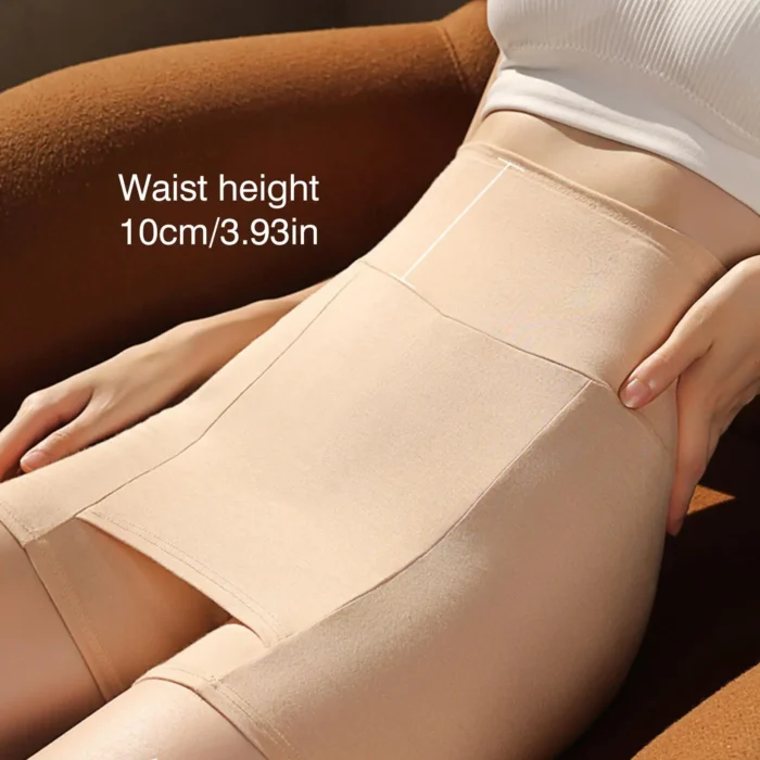 Ice Silk High Waist Women Tummy Control Seamless Shorts - Image 3