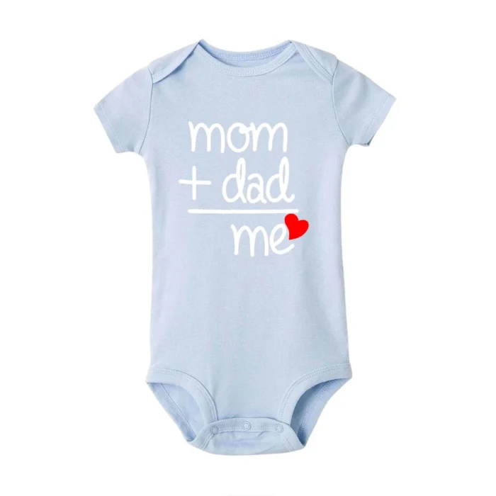 Mom Plus Dad Equals Me Baby Romper Clothes Boy Girl - Image 6