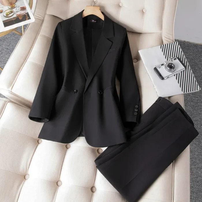 Spring Autumn Women Blazer Pure Colour Long Sleeve Solid Casual Ladies - Image 5