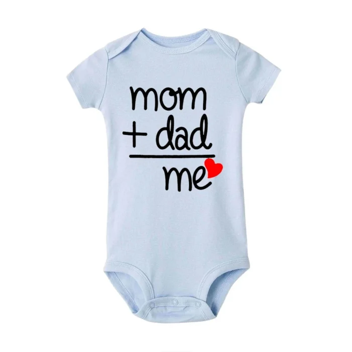 Mom Plus Dad Equals Me Baby Romper Clothes Boy Girl - Image 5