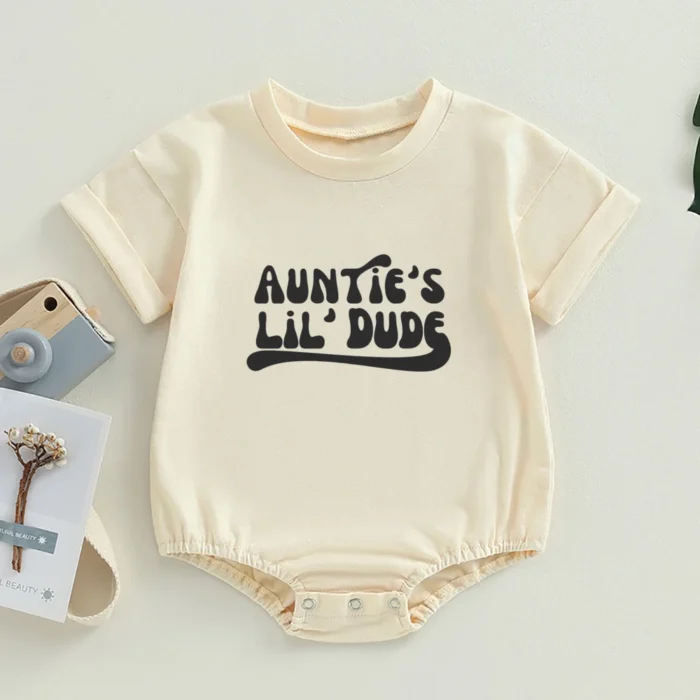 Auntie's Little Bestie Bubble Romper Newborn Baby - Image 5