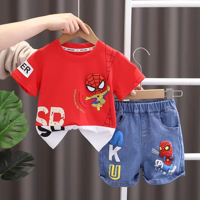 Disney Summer Baby Boys Spiderman Short Sleeve