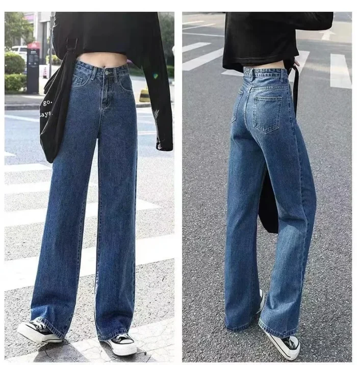 High-waisted Slimming Loose-fit Women's Jeans Stylish Trendy - Image 2